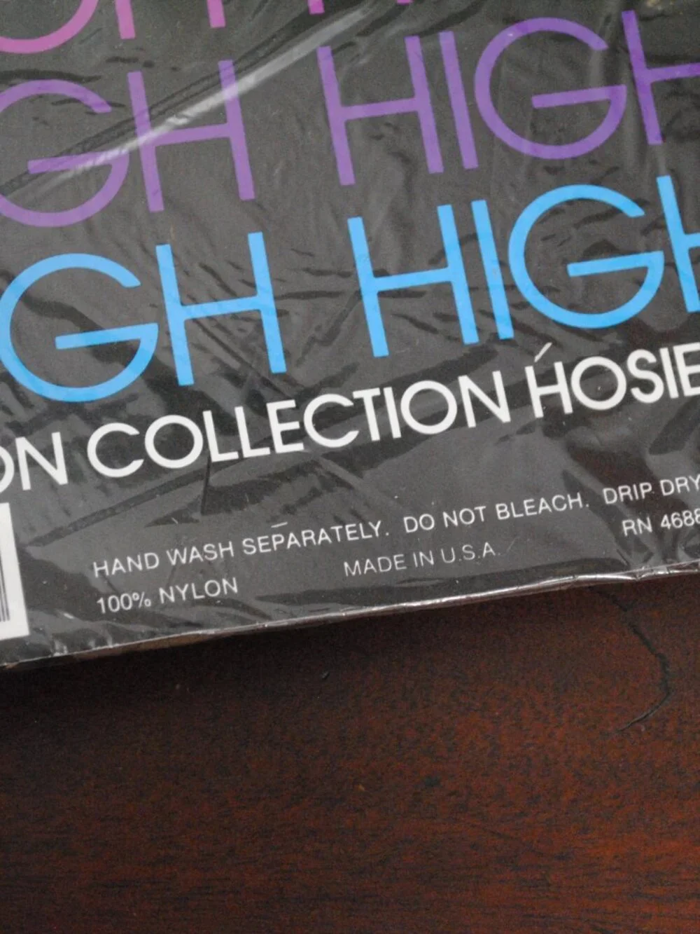 Vintage Thigh High Fashion Collection Taupe / Brown Stockings Sealed NOS